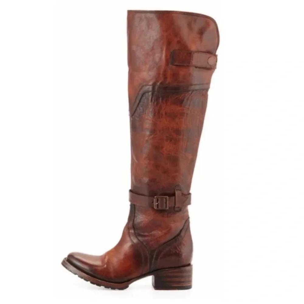 Freebird Quebec Equestrian brown over knee boot - Picture 4 of 13
